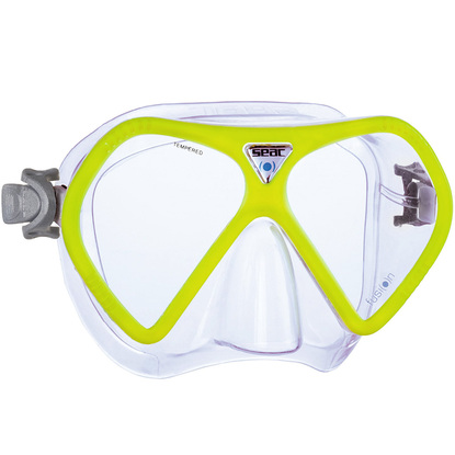 Maska do nurkowania Seac Fusion MD 7-14 lat zielona 0750004Y