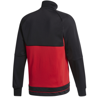 Bluza męska adidas Tiro 17 Polyester Jacket czarno-czerwona BQ2596