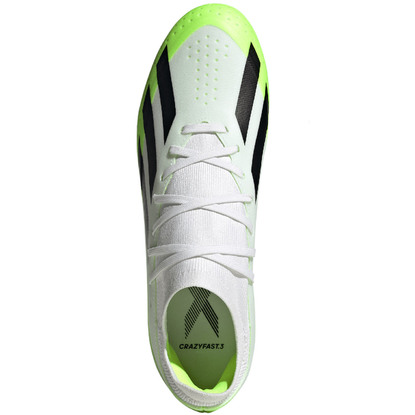 Buty piłkarskie adidas X Crazyfast.3 FG biało-zielone HQ4534