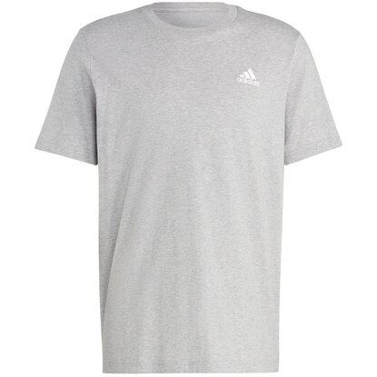 Koszulka męska adidas Essentials Single Jersey Embroidered Small Logo szara IC9288