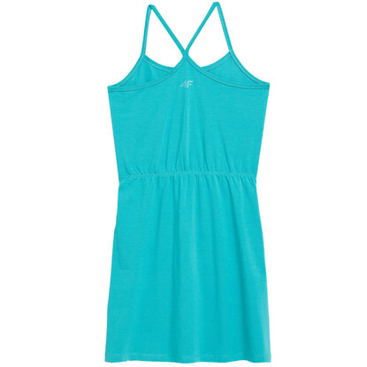 Sukienka dla dziewczynki 4F F026 morska zieleń 4FJSS23TDREF026 46S