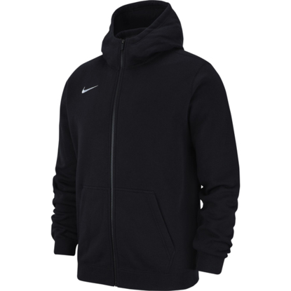 Bluza dla dzieci Nike Team Club 19 Full-Zip Fleece Hoodie JUNIOR czarna AJ1458 010