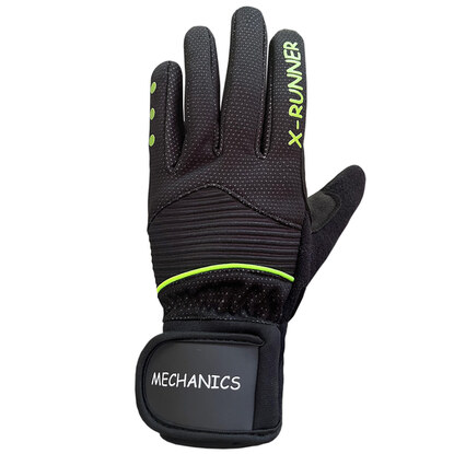 Rękawice sportowe Mechanics X-Runner czarno-zielone AI-01-207