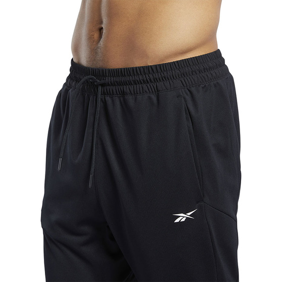 Spodnie męskie Reebok Workout Knit Pants czarne FJ4057