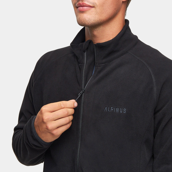Bluza polarowa męska Alpinus Kerkis full zipper czarna, Tactical MK18884