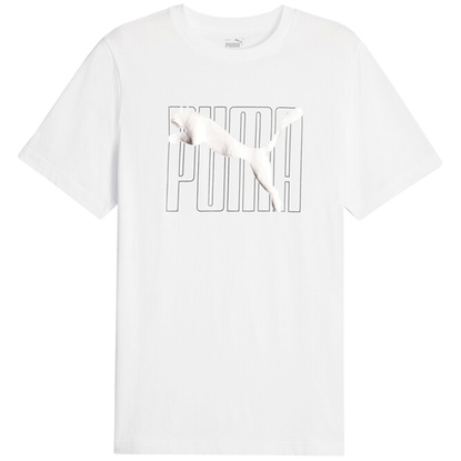 Koszulka męska Puma ESS+ LOGO LAB Holiday Tee biała 675922 02