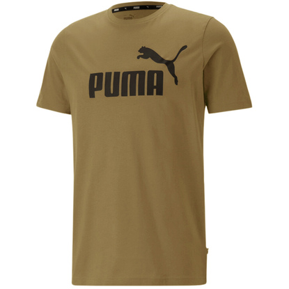 Koszulka męska Puma Essential Logo Tee khaki 586667 86