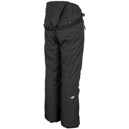 Spodnie narciarskie dla dziewczynki 4F głęboka czerń HJZ22 JSPDN001 20S