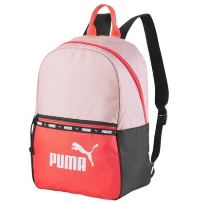 Plecak Puma Core Base różowo-czerwono-szary 79140 02