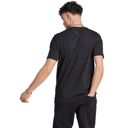 Koszulka męska adidas Essentials Single Jersey Big Logo Tee czarna IJ8582