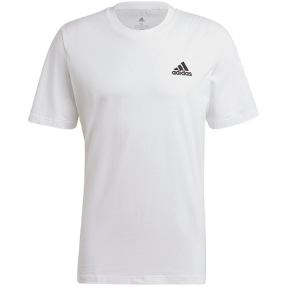 Koszulka męska adidas Essentials Embr biała GK9640