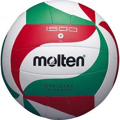 Piłka siatkowa Molten V4M1500 biało-czerwono-zielona
