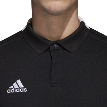 Koszulka męska adidas Condivo 18 Cotton Polo czarna BQ6565