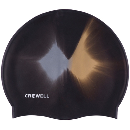 Czepek pływacki silikonowy Crowell Multi Flame czarny kol.08