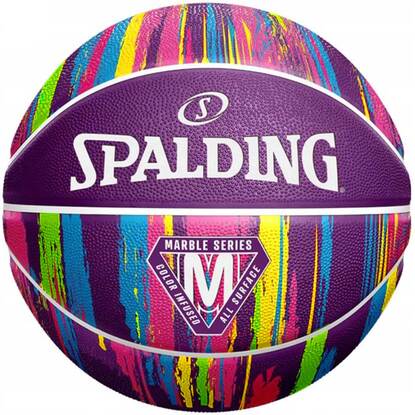 Piłka do koszykówki Spalding Marble fioletowa 84403Z