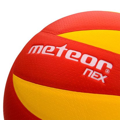 Piłka siatkowa Meteor Nex żółto-czerwona 10076