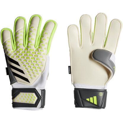 Rękawice bramkarskie adidas Predator Match Fingersave biało-zielone IA0877