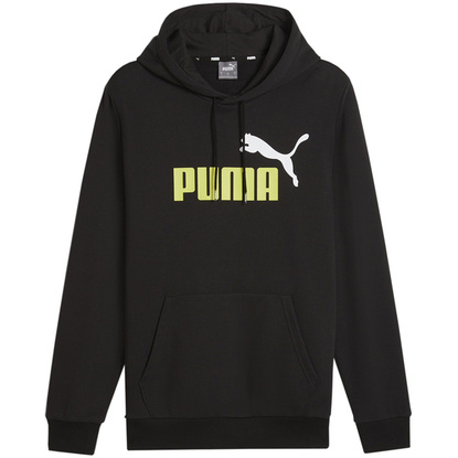 Bluza męska Puma ESS+ 2 Col Big Logo Hoodie TR czarna 586765 59