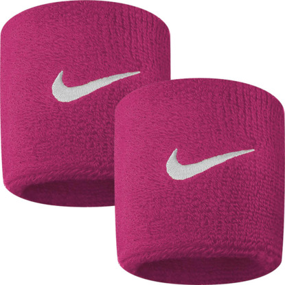 Frotki na rękę Nike Swoosh różowo-białe 2szt NNN4639