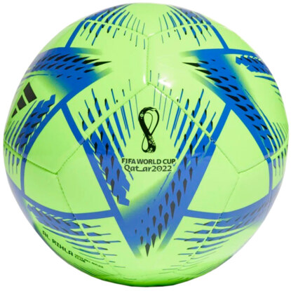 Piłka nożna adidas Al Rihla Club Ball zielono-niebieska H57785