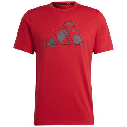 Koszulka męska adidas Train Essentials Seasonal Training Graphic czerwona IJ9604