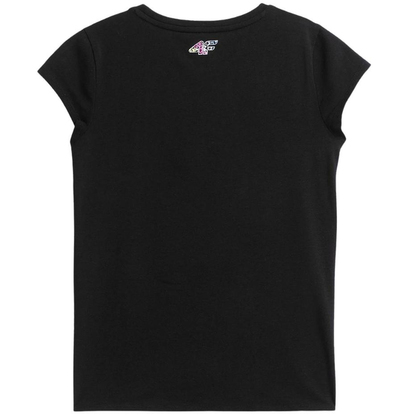 Koszulka dla dziewczynki 4F głęboka czerń HJL22 JTSD010 20S