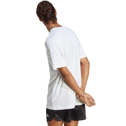Koszulka męska adidas Essentials Single Embroidered Small Logo biała IC9286