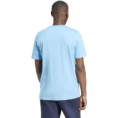 Koszulka męska adidas Essentials Single Jersey Embroidered Small Logo Tee błękitna IS1317