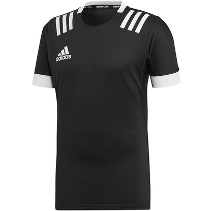 Koszulka męska adidas TW 3S Jersey F czarno-biała DY8502