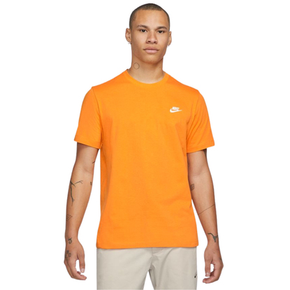 Koszulka męska Nike Nsw Club Tee pomarańczowa AR4997 887
