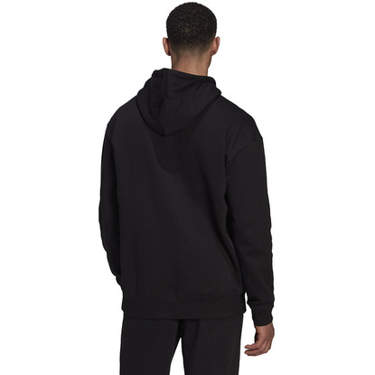 Bluza męska adidas Essentials FeelVivid Cotton Fleece Drop shoulder Hoodie czarna HK2829