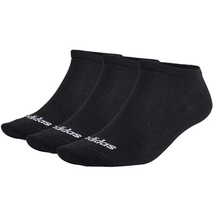 Skarpety adidas Thin Linear Low-Cut Socks 3P czarne IC1299