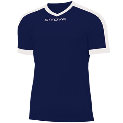 Koszulka Givova  Revolution Interlock granatowo-biała MAC04 0403