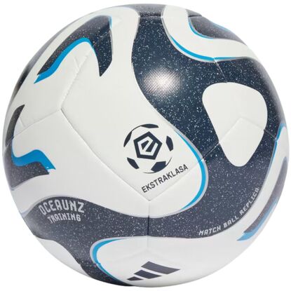 Piłka nożna adidas Ekstraklasa Training biało-granatowa IQ4932