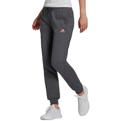 Spodnie damskie adidas Essentials Slim Tapered Cuffed Pant szare H07856
