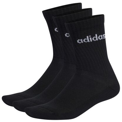 Skarpety adidas Linear Crew Cushioned Socks 3P czarne IC1301