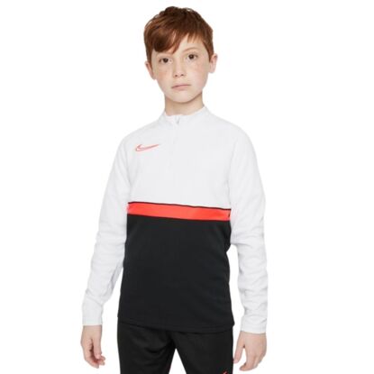 Bluza dla dzieci Nike DF Academy 21 Drill Top czarno-biało-czerwona CW6112 016