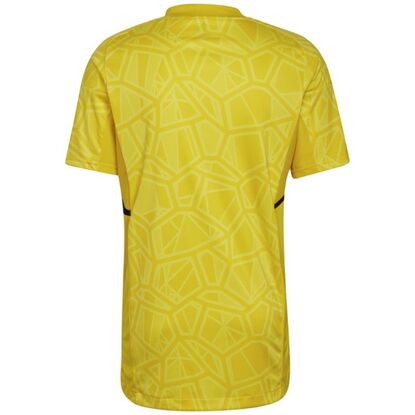 Koszulka męska adidas Condivo 22 Goalkeeper Jersey Short Sleeve żółta HF0138