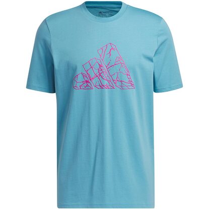 Koszulka męska adidas Pass Rock Basketball Graphic Tee niebieska IC1860