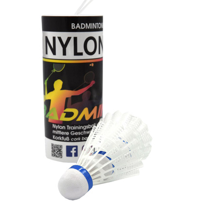 Lotki do badmintona Sunflex Nylon 3 XW 3 szt. białe 53558