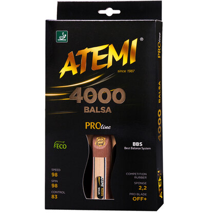 Rakietka do ping ponga New Atemi 4000 Pro Balsa anatomical