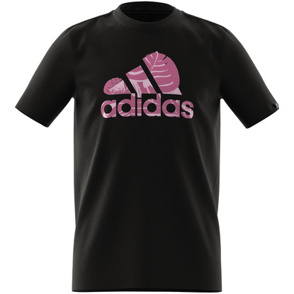 Koszulka dla dzieci adidas Badge of Sport Nature czarna HR8148
