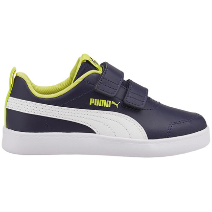 Buty dla dzieci Puma Courtflex v2 V PS granatowo-zielone 371543 22