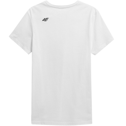 Koszulka męska 4F biała H4Z21 TSM018 10S