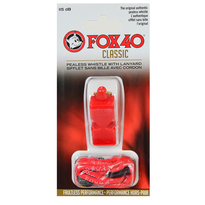 Gwizdek Fox 40 Classic Safety czerwony + sznurek 9903-0108