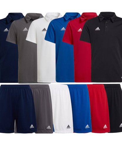 Adidas męski strój sportowy koszulka polo spodenki Entrada 22