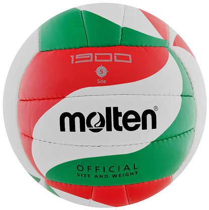 Piłka siatkowa Molten V5M1900 biało-czerwono-zielona