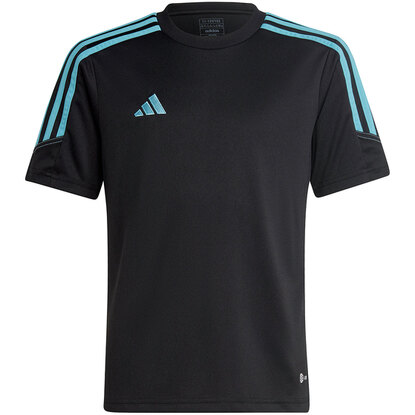 Koszulka dla dzieci adidas Tiro 23 Club Training Jersey czarno-niebieska IC1592