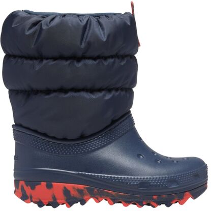 Buty zimowe dla dzieci Crocs Classic neo Puff granatowe 207684 410