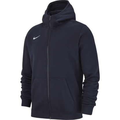 Bluza dla dzieci Nike Team Club 19 Full-Zip Fleece Hoodie JUNIOR granatowa AJ1458 451